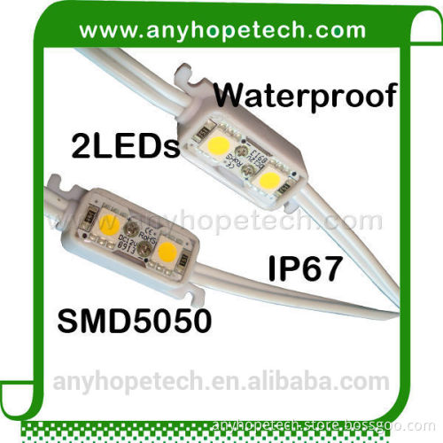 China Direct Manufacturer SMD5050 2LEDs DC12V led module for sign board